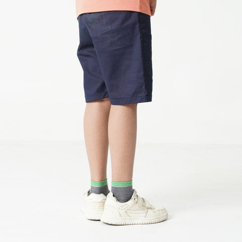 Blue logo shorts